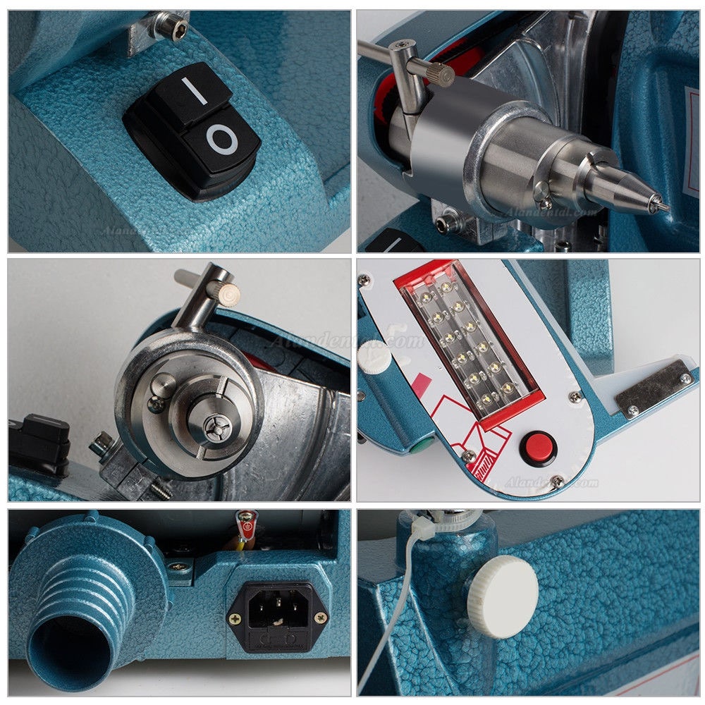 Dental Lab High Speed Alloy Grinder Cutting Polishing Lathe Machine Low Noise CE